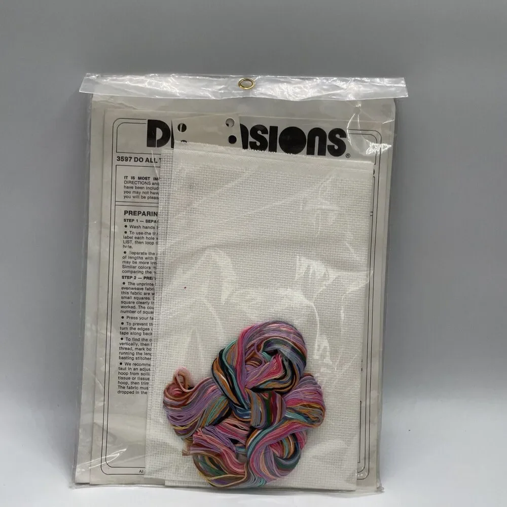 NEW SEALED Dimensions Cross Stitch Kit 3597 Do All Things w Love Kid Girls 16x8